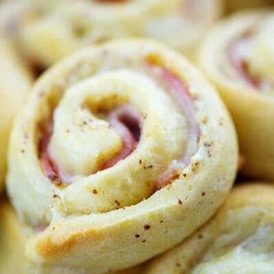 pile of ham and cheese pinwheels