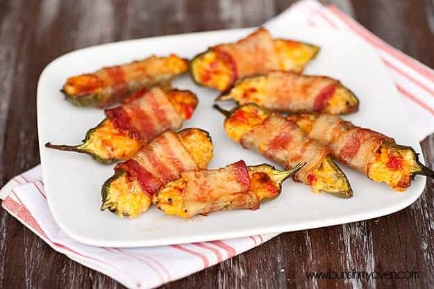 Bacon Wrapped Pimento Cheese Poppers
