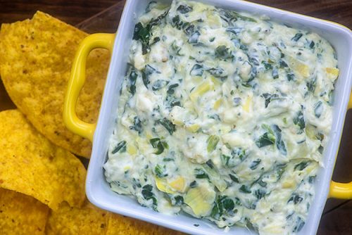 Baked Spinach and artichoke dip