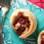 Biscoff and Raspberries swirled up in crescent dough for an amazing breakfast or dessert!