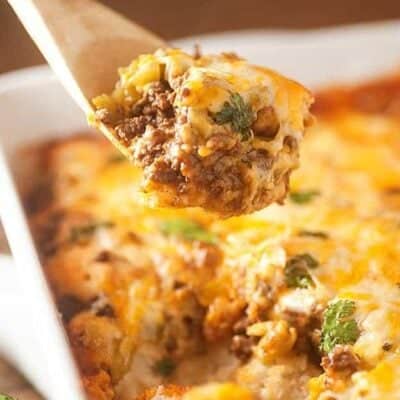 bubble up enchilada casserole with biscuits