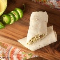 Pineapple Guacamole Chicken Wraps - a fun twist on chicken salad that's perfect for a hot summer day!