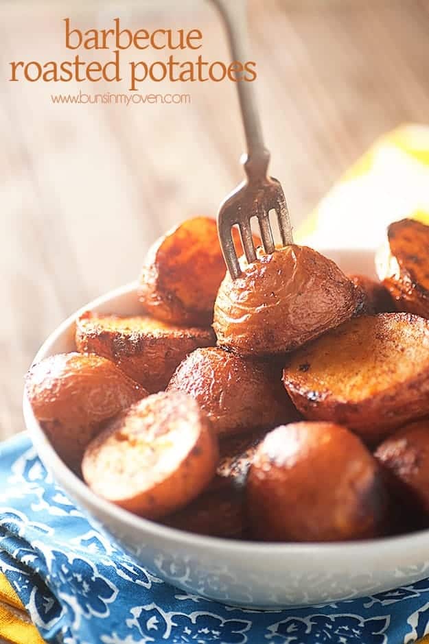 Oven Roasted Barbecue Potatoes, aka my new favorite roasted potatoes EVER!