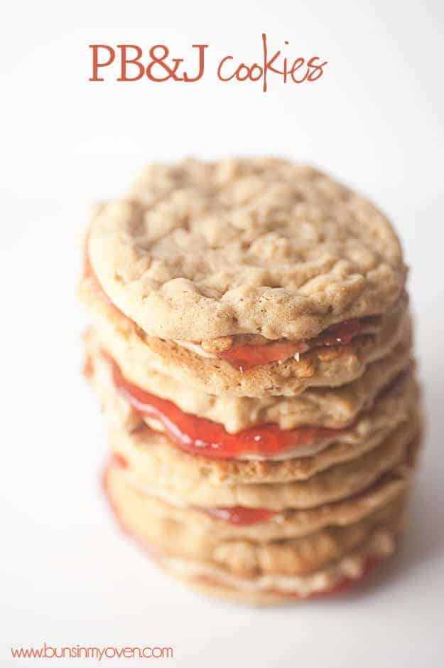 Peanut Butter and Jelly Sandwich Cookies