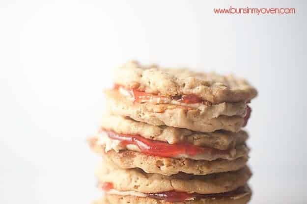 Peanut Butter and Jelly Sandwich Cookies