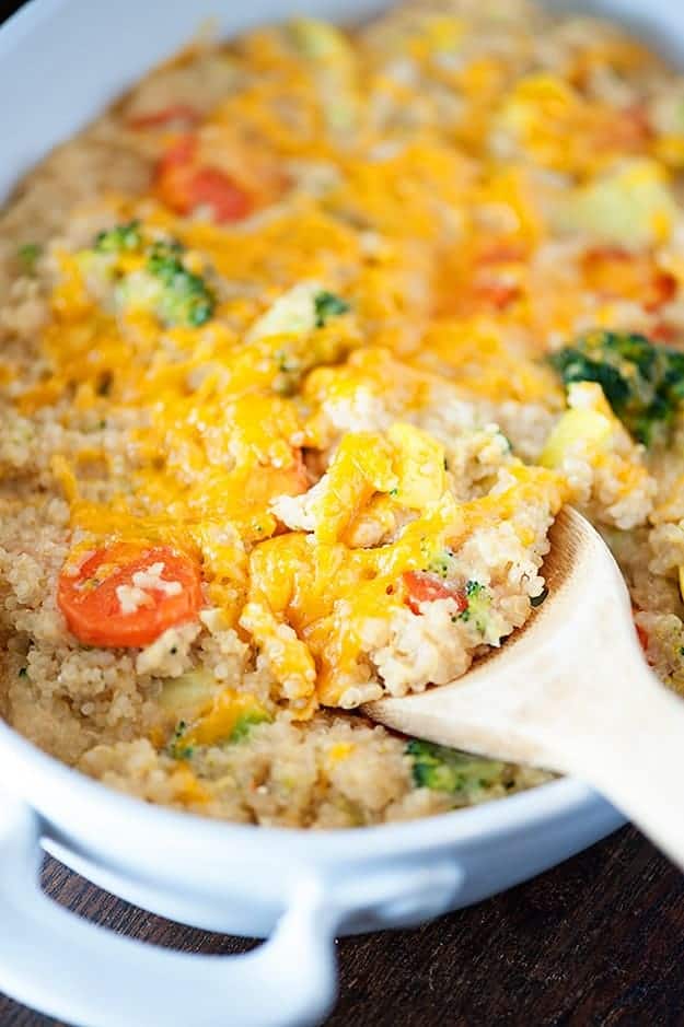 cheesy quinoa casserole recipe