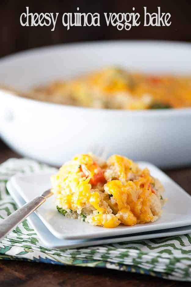 cheesy quinoa vegetable bake recipe