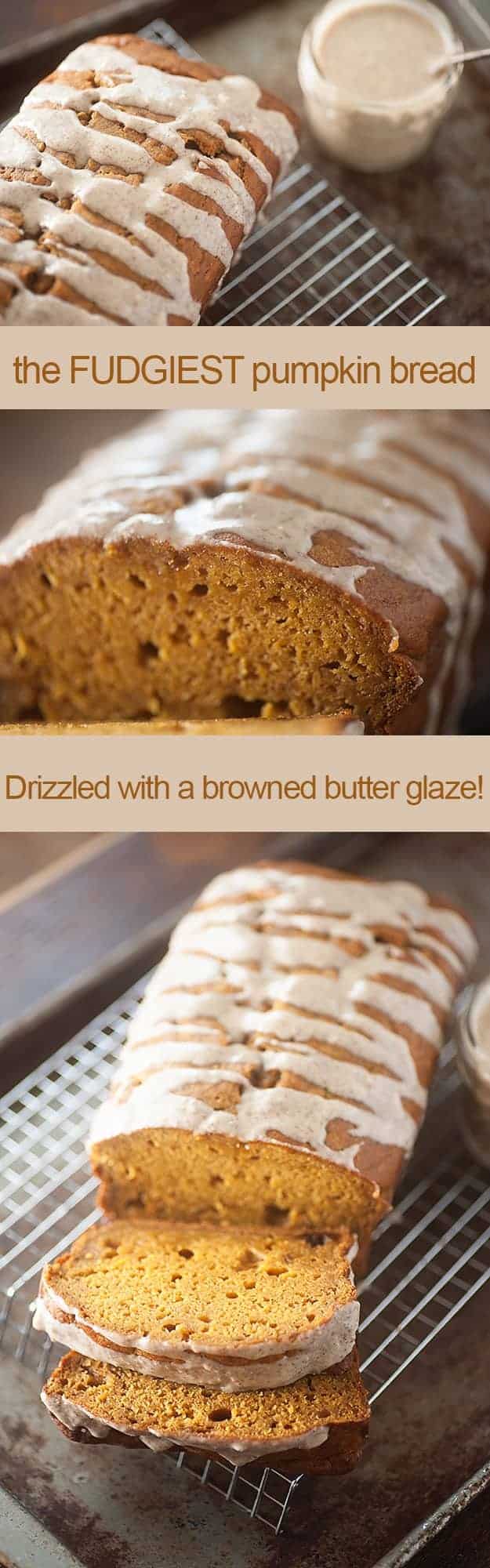 Super moist and fudgy pumpkin bread recipe! This is THE BEST pumpkin bread recipe I've ever had!
