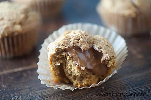 Soft, moist pumpkin donuts loaded with a cookie butter center! 