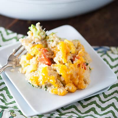 cheesy quinoa casserole