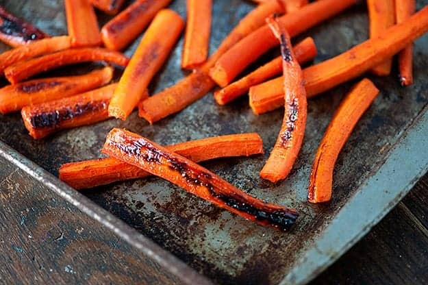 Spicy Maple Roasted Carrots recipe