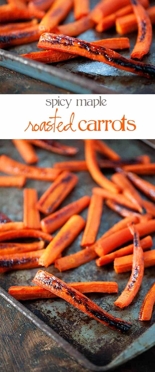 Spicy Maple Roasted Carrots recipe