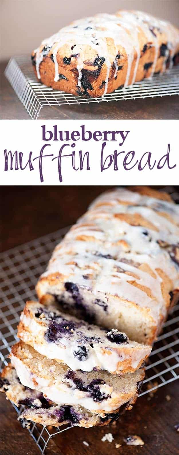Glazed blueberry muffin bread recipe