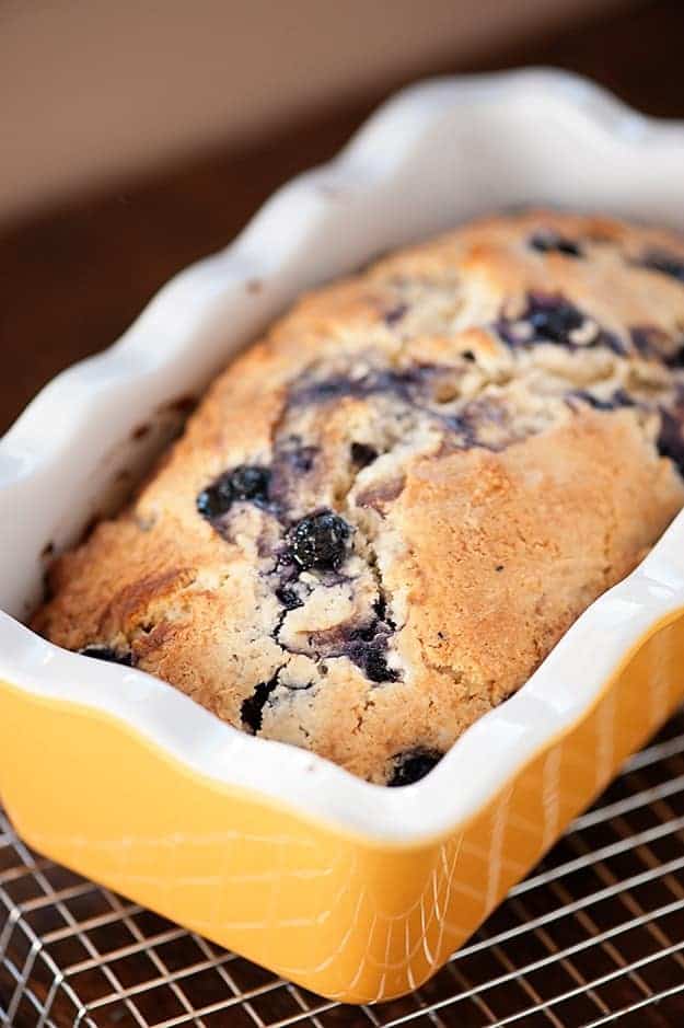 Glazed blueberry muffin bread recipe