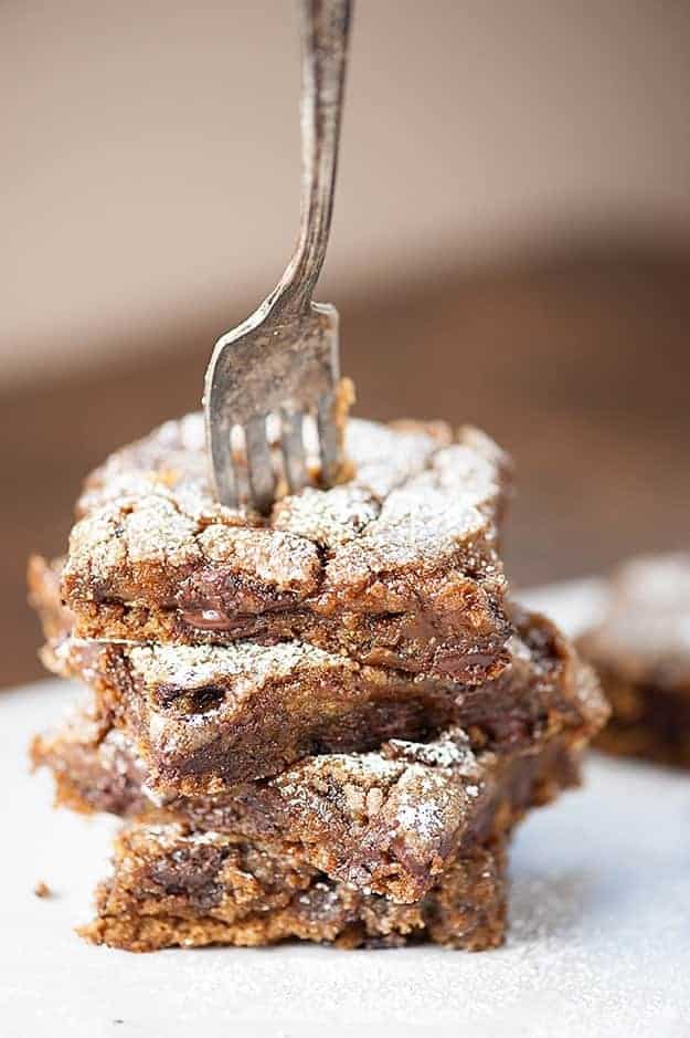 Dark Chocolate Gingerbread Bars