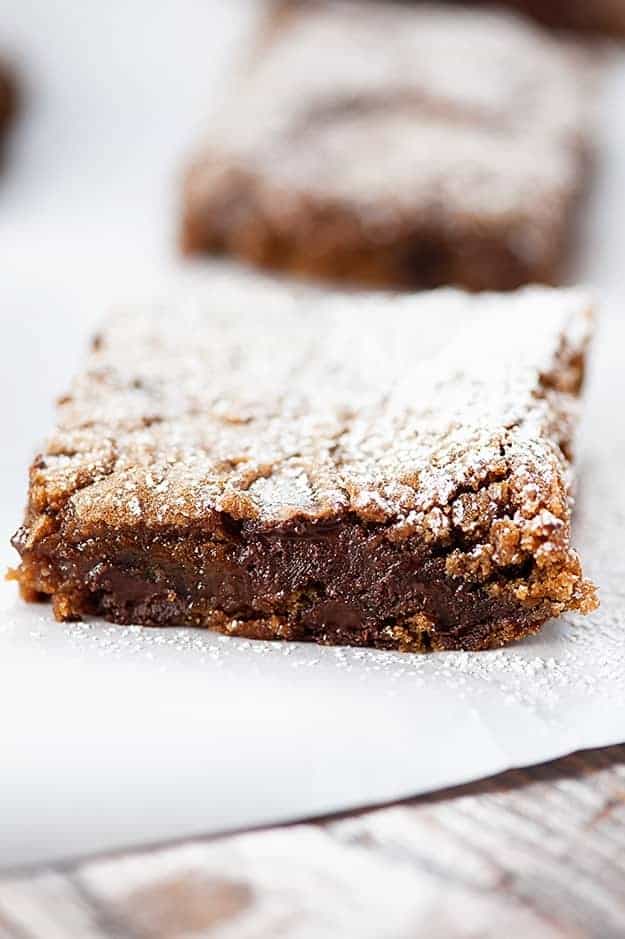 Dark Chocolate Gingerbread Bars