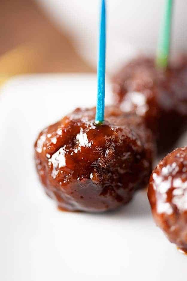 Don't be scared to try these meatballs with jelly. The sauce is fabulous!