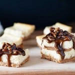 Pecan Pie Cheesecake Bars - creamy cheesecake with a thick, sweet pecan pie topping!
