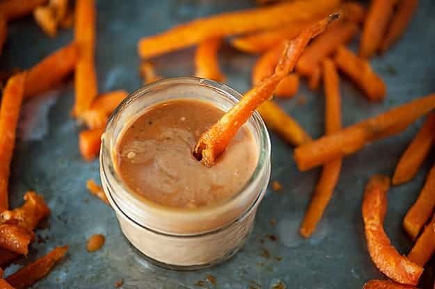 Easy barbecue fry sauce recipe - perfect for french fries and sweet potato fries!