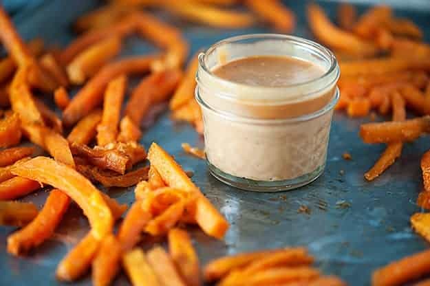 Easy barbecue fry sauce recipe - perfect for french fries and sweet potato fries!