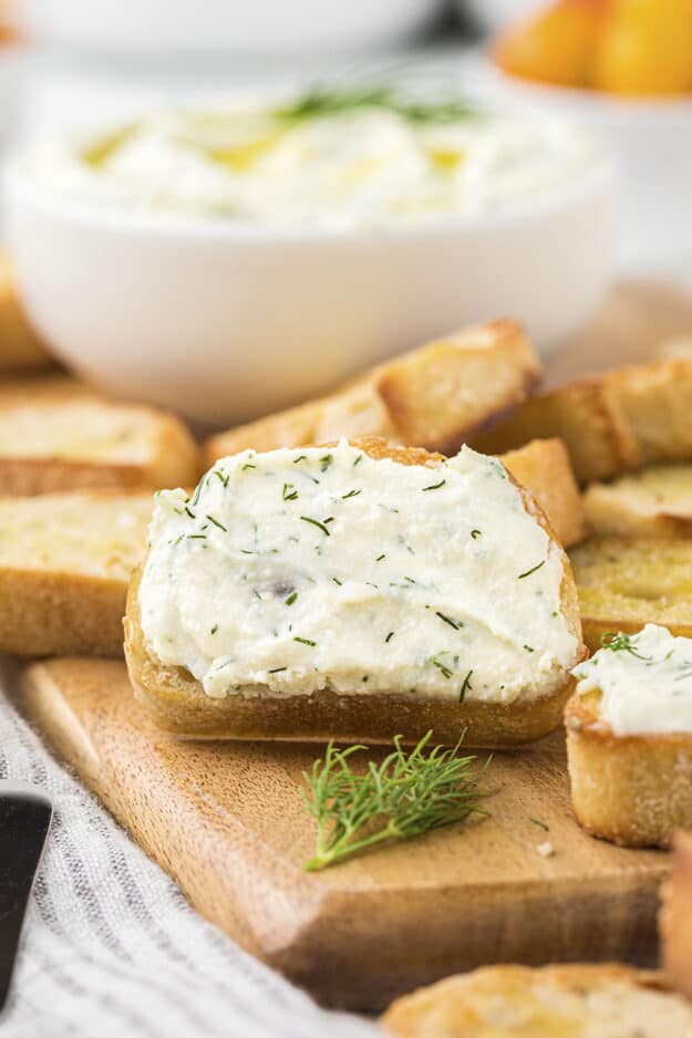 Garlic Ricotta Dip Roasted Garlic Ricotta Dip Recipe | Buns In My Oven