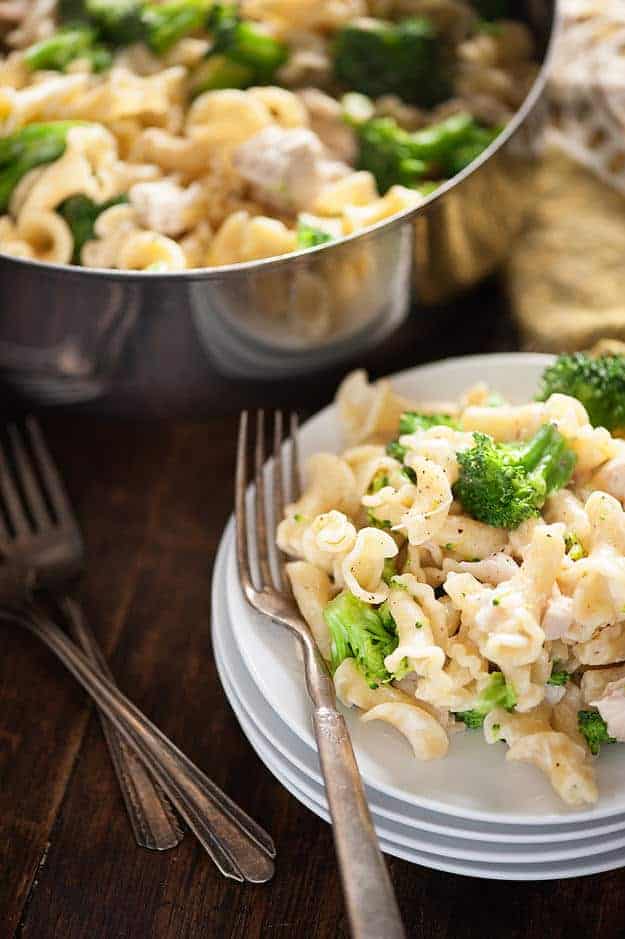 Chicken Broccoli Pasta - A Quick Stovetop Casserole-3115