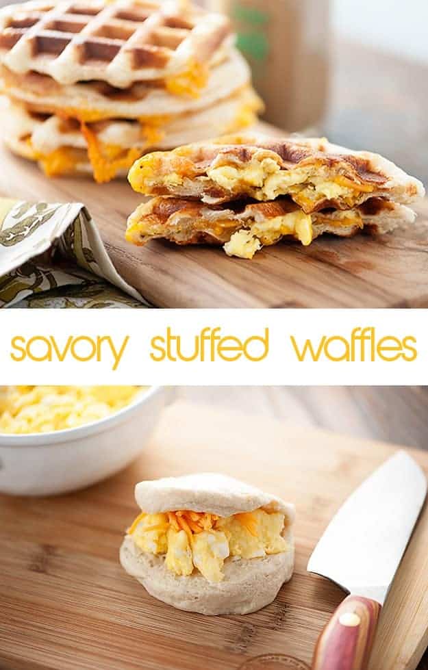 Sausage, Egg, and Cheese Stuffed Waffle - Stuffed Waffle Makers