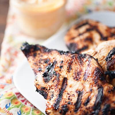 This spicy buttermilk grilled chicken is a quick grilled recipe that leaves chicken extra moist and juicy.