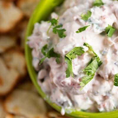 This dip recipe is full of fresh flavors and is perfect for a hot summer day!