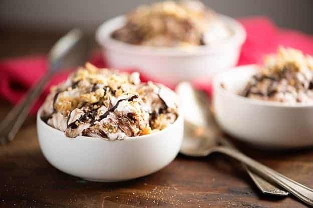This s'mores pudding is whipped up in no time and the perfect cool summer no bake treat!