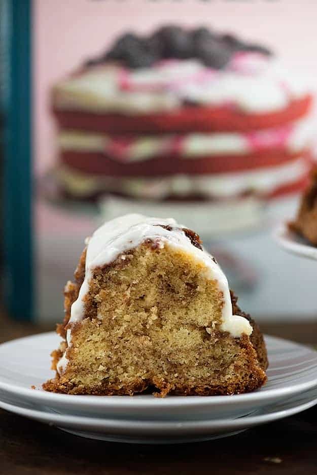 Cinnamon Roll Pound Cake - this cake is so moist and rich!
