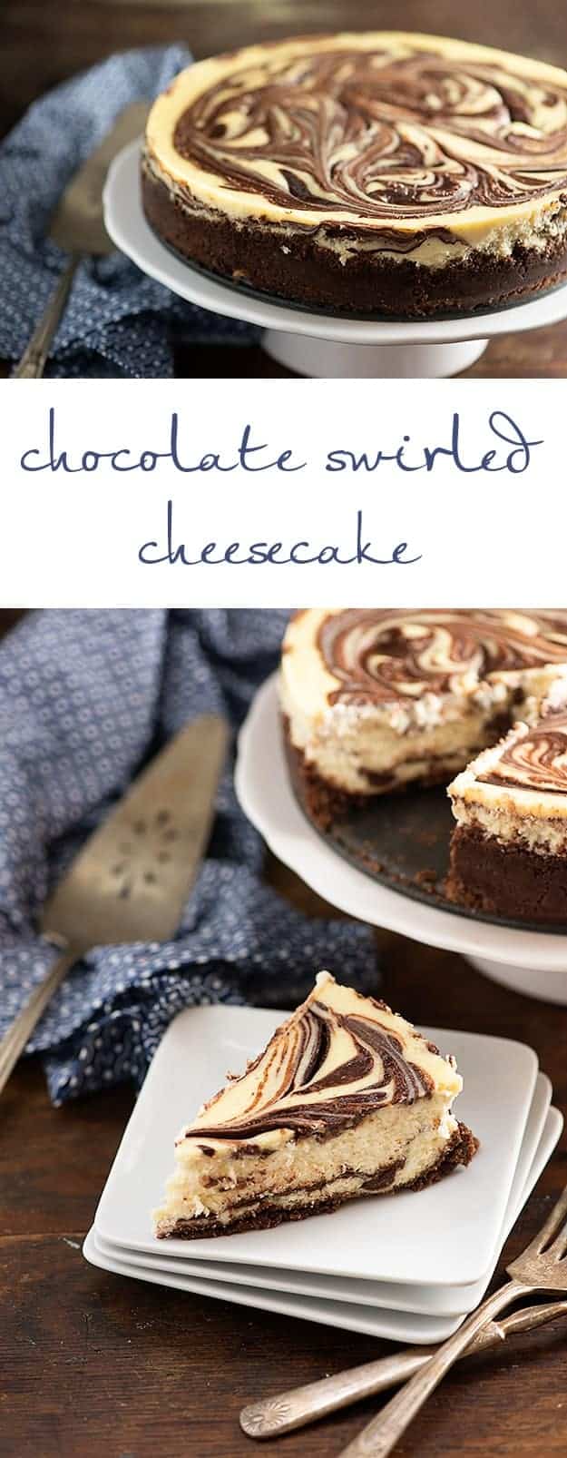 chocolate swirl cheesecake