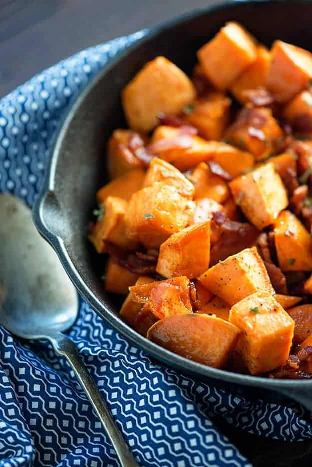 Maple Bacon Sweet Potatoes