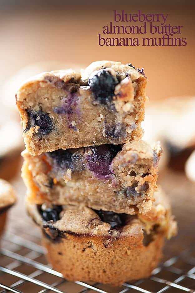 These blueberry almond banana muffins are rich, fudgy, and super healthy! They make a perfect guilt-free breakfast!