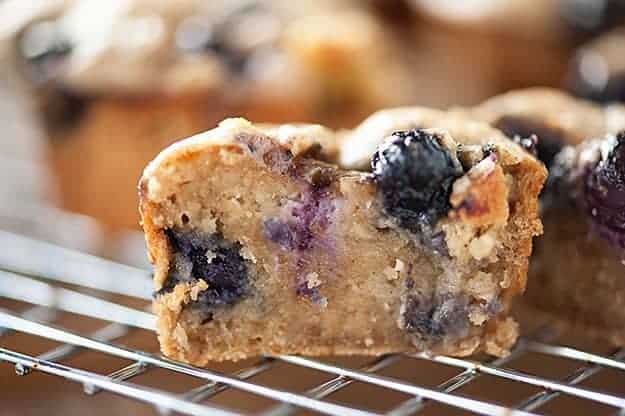 These blueberry almond banana muffins are rich, fudgy, and super healthy! They make a perfect guilt-free breakfast!