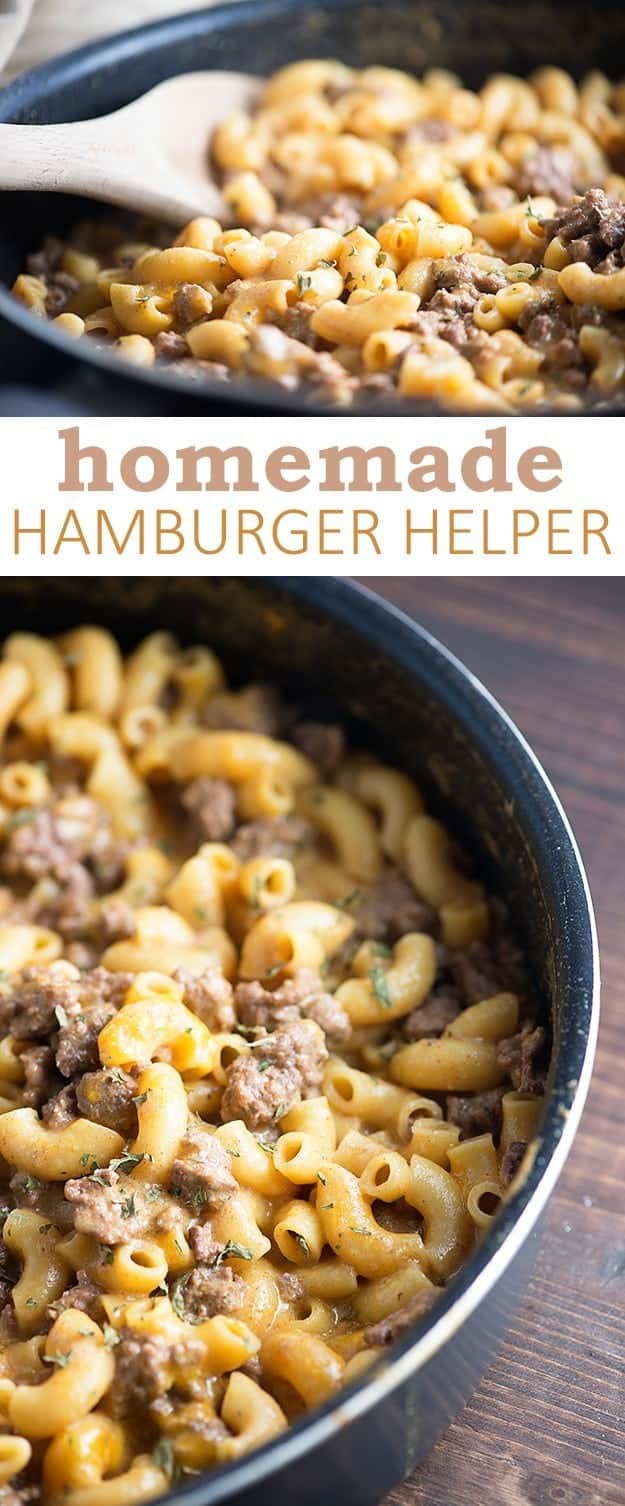 Hamburger helper in a bowl.