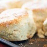 All of my dad's secrets for how to make homemade biscuits! These things are so light and fluffy and perfect!