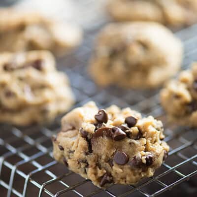 So soft and chewy! These oatmeal peanut butter chocolate chip cookies will be a new favorite, for sure!