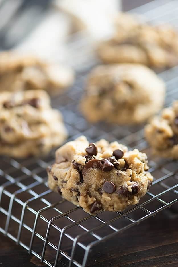 So soft and chewy! These oatmeal peanut butter chocolate chip cookies will be a new favorite, for sure!