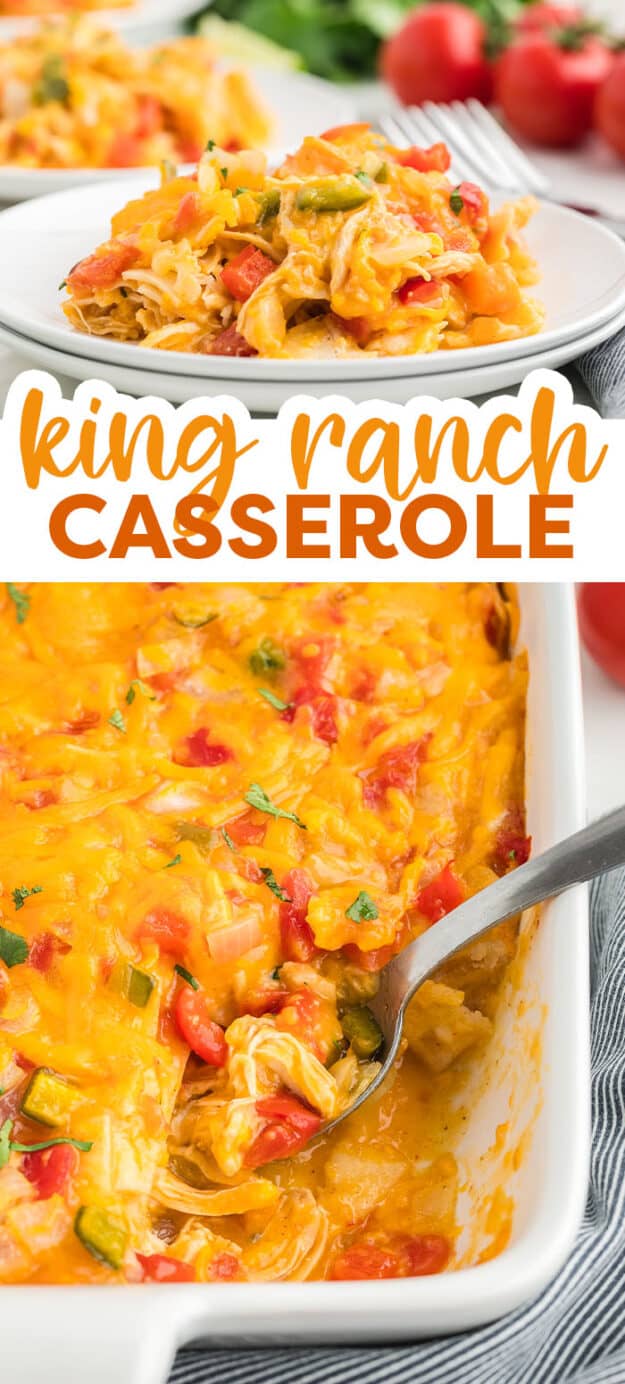 Collage of casserole images.