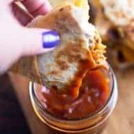 Meatloaf Quesadilla - a fun new take on the classic meatloaf sandwich!