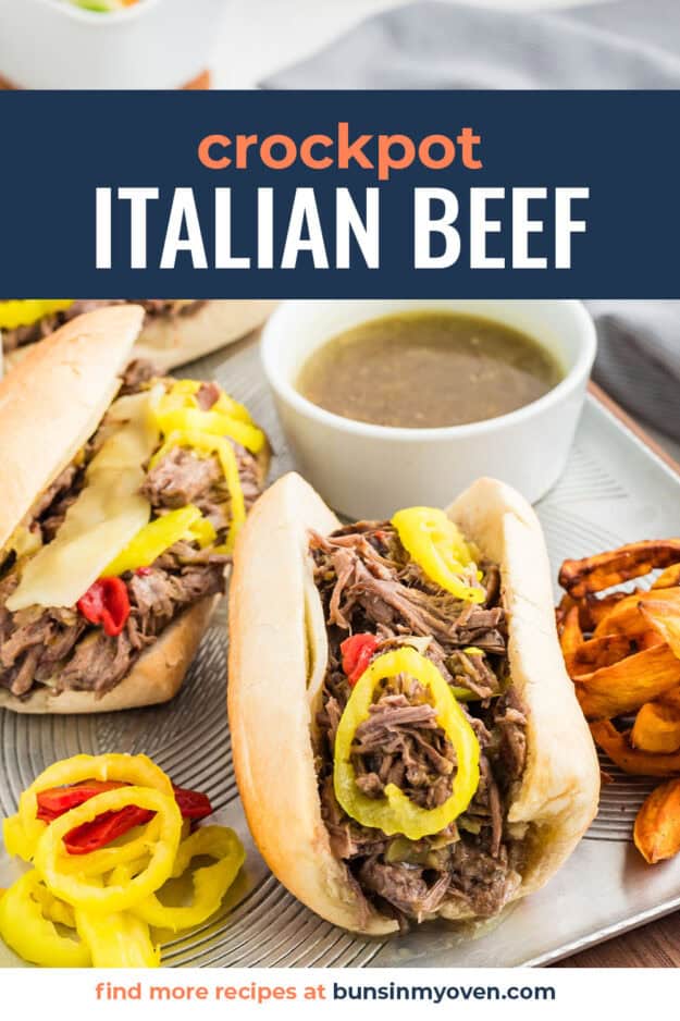 Italian beef sandwiches on sheet pan.
