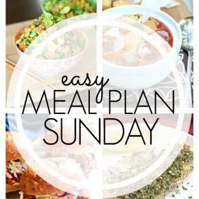 An easy weekly meal plan!