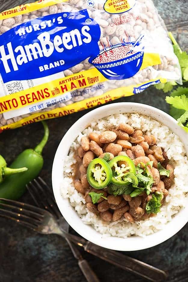 Tex-Mex pinto beans in the pressure cooker! These Instant Pot pinto beans are done so much faster than traditional beans! 