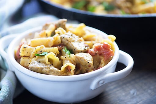 One Skillet Pork Pasta — Buns In My Oven