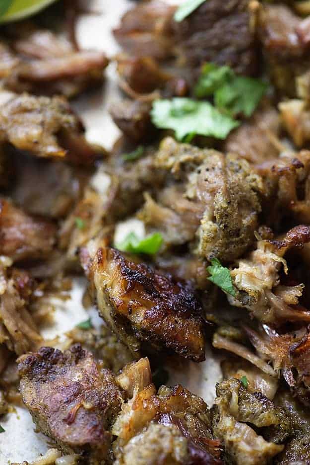You're going to love this easy Instant Pot recipe! These pressure cooker carnitas are ready in about an hour and are so good!