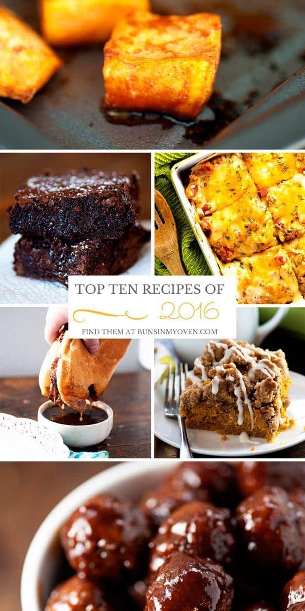 The top ten recipes of 2016 all in one place!