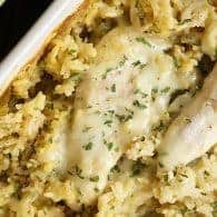 This creamy chicken and rice casserole is a new family favorite. It's total comfort food and is great for chilly nights.