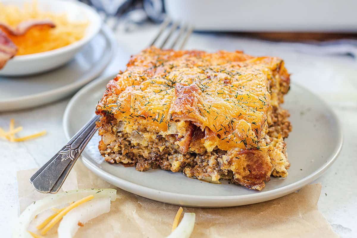 Cheeseburger Casserole - a low carb version of a family favorite!