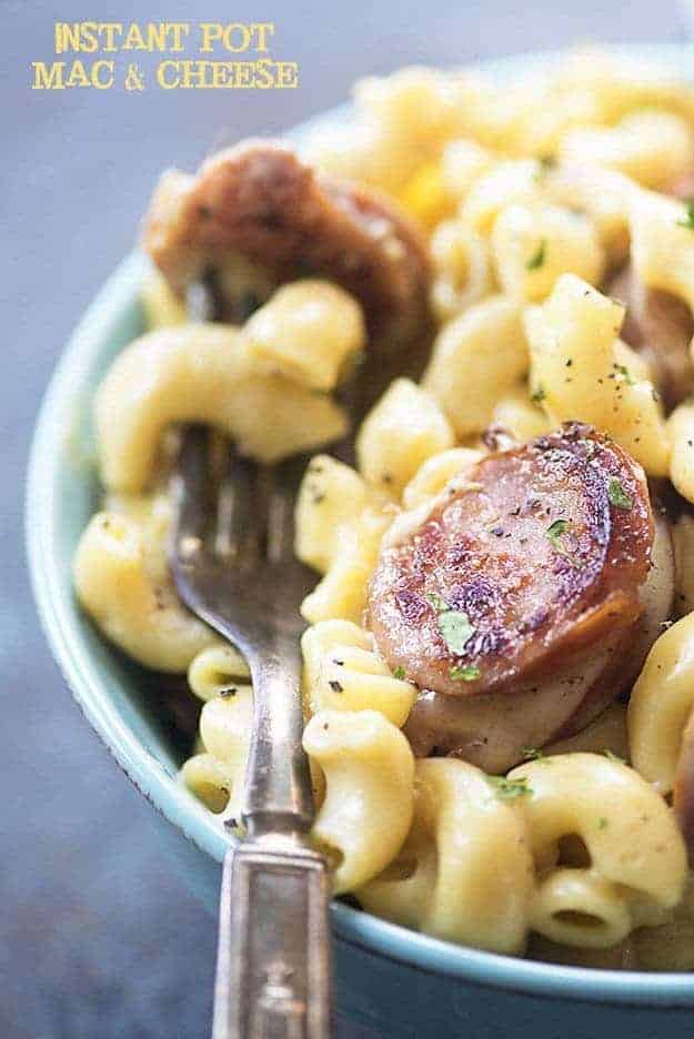 Instant Pot Macaroni and Cheese with Smoked Sausage — Buns